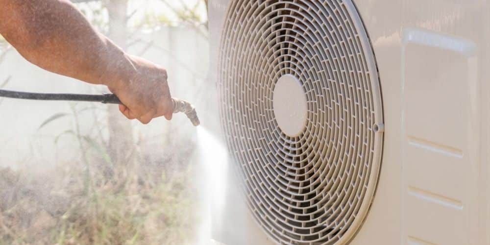 Blocked Outdoor Condenser Unit